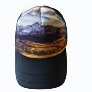 Shüe Hat Co *MOUNTAIN RANGE PHOTO* Trucker Foam mesh Ball cap hat snapback